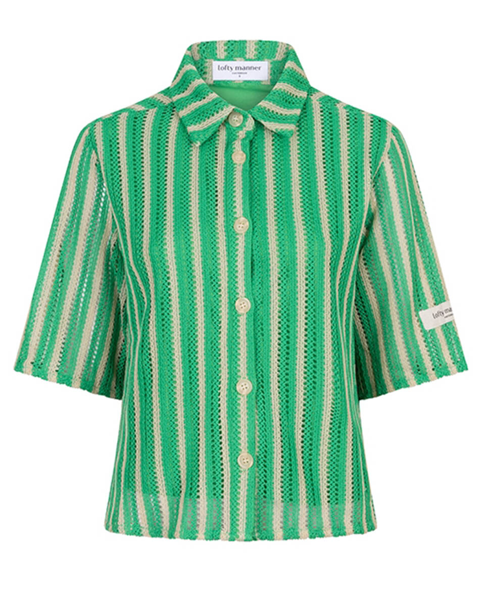 Lofty Manner Blouse korte mouw qd05.1 sanaa