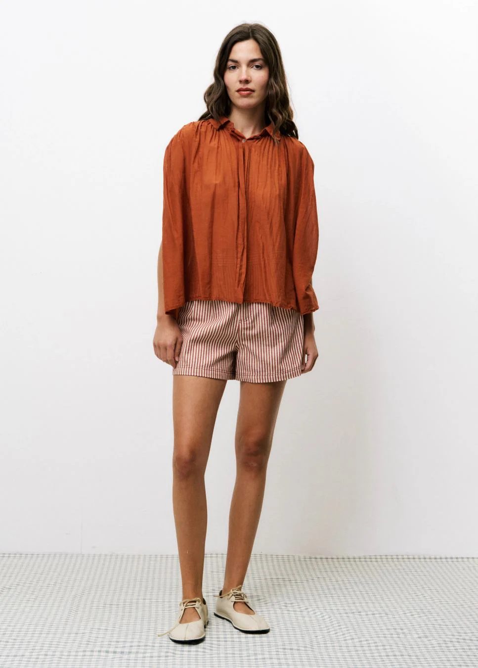 FRNCH Perrette short gestreept