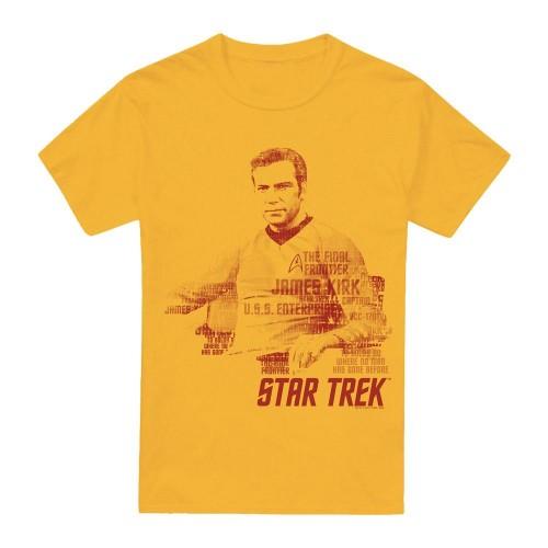 Star Trek Heren Woorden Captain Kirk T-shirt S goud