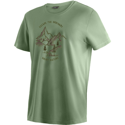 Maier sports Heren Dieter Print T-shirt