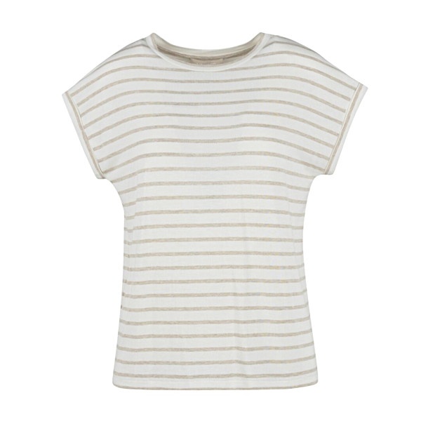 Elvira Collections T-shirt lynn beige stripe