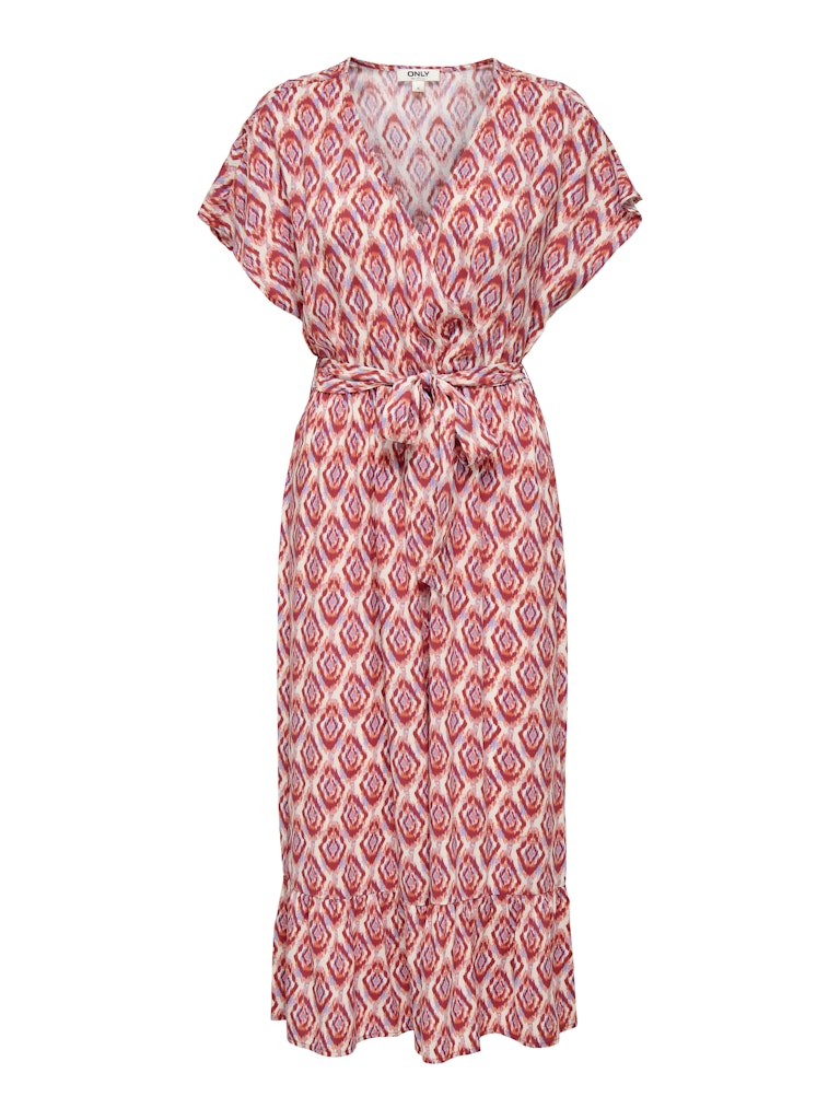Only onlzilla adele life ss long dress w 15357778 equestrian red