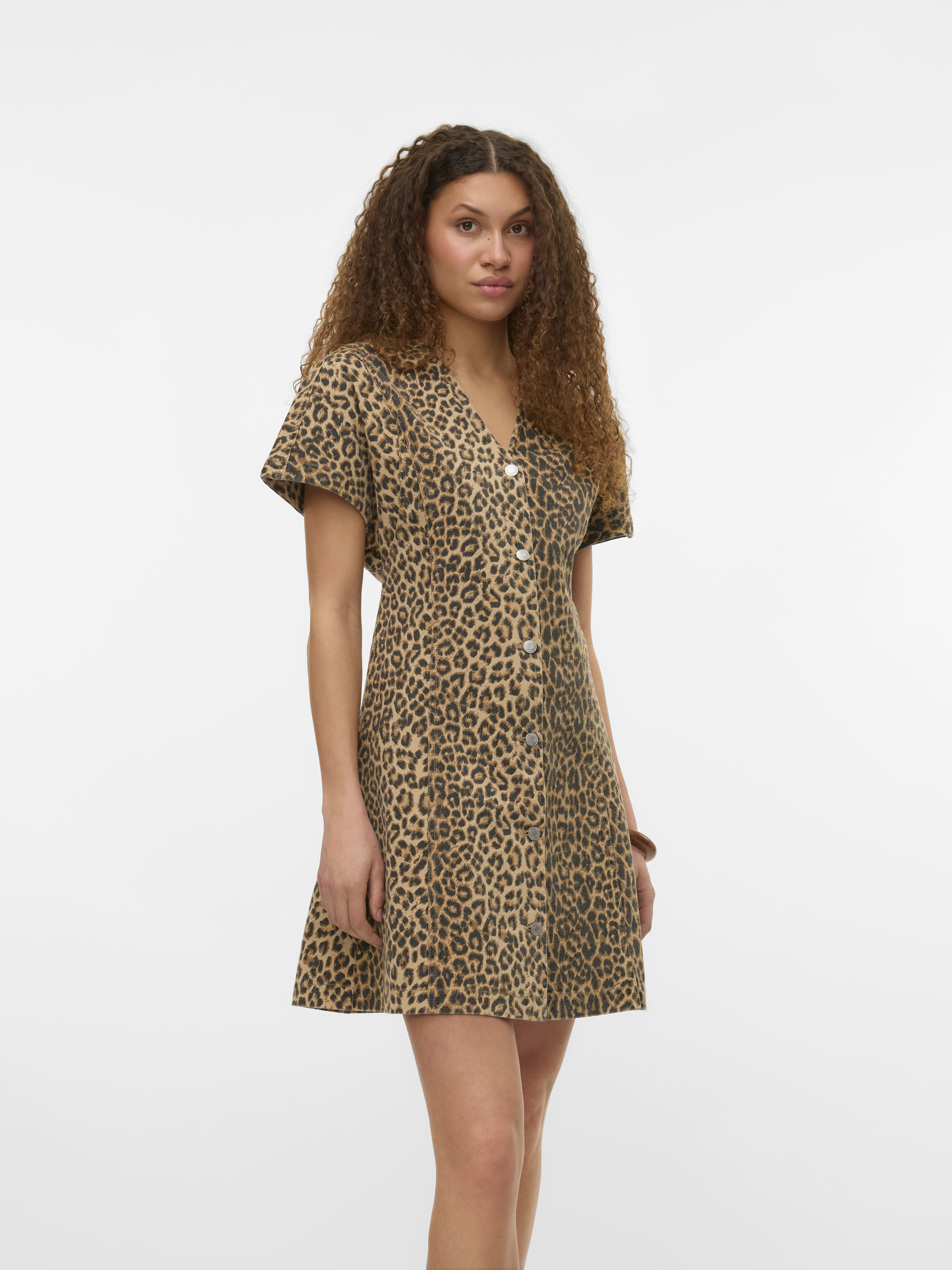 Vero Moda Vmpenelope ss v-neck short dnm dres