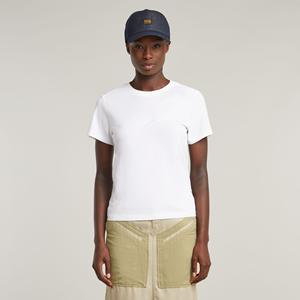 G-Star RAW Embro Logo Ribbed T-shirt - Wit - Dames