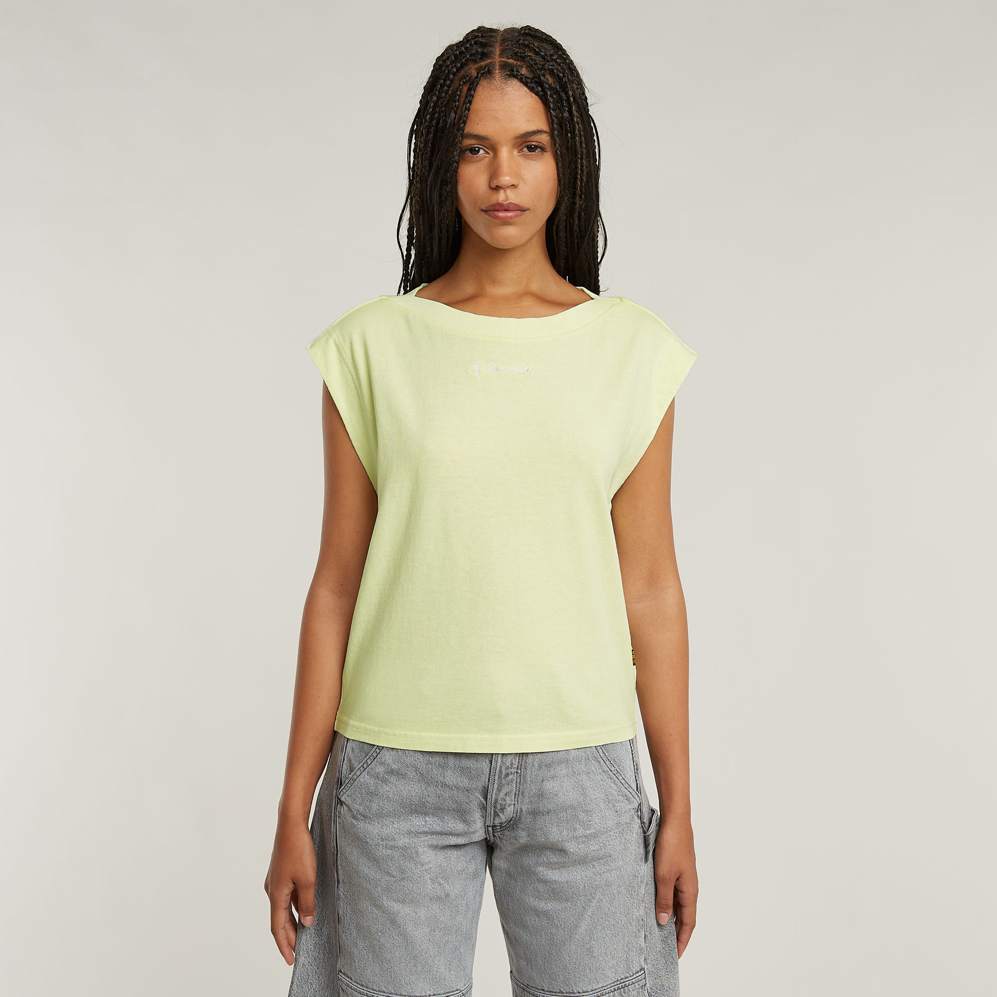 G-Star RAW Mini G-Script Logo T-shirt - Groen - Dames