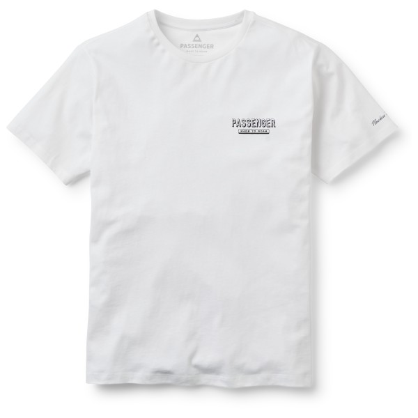 Passenger  Kavan Recycled Cotton T-Shirt - T-shirt, wit