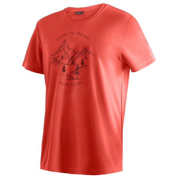 Maier sports  Dieter Print - Sportshirt, rood