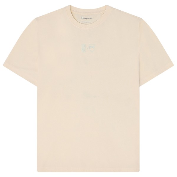 KnowledgeCotton Apparel  Water Is Life Reg. Sing. Jersey - T-shirt, egret