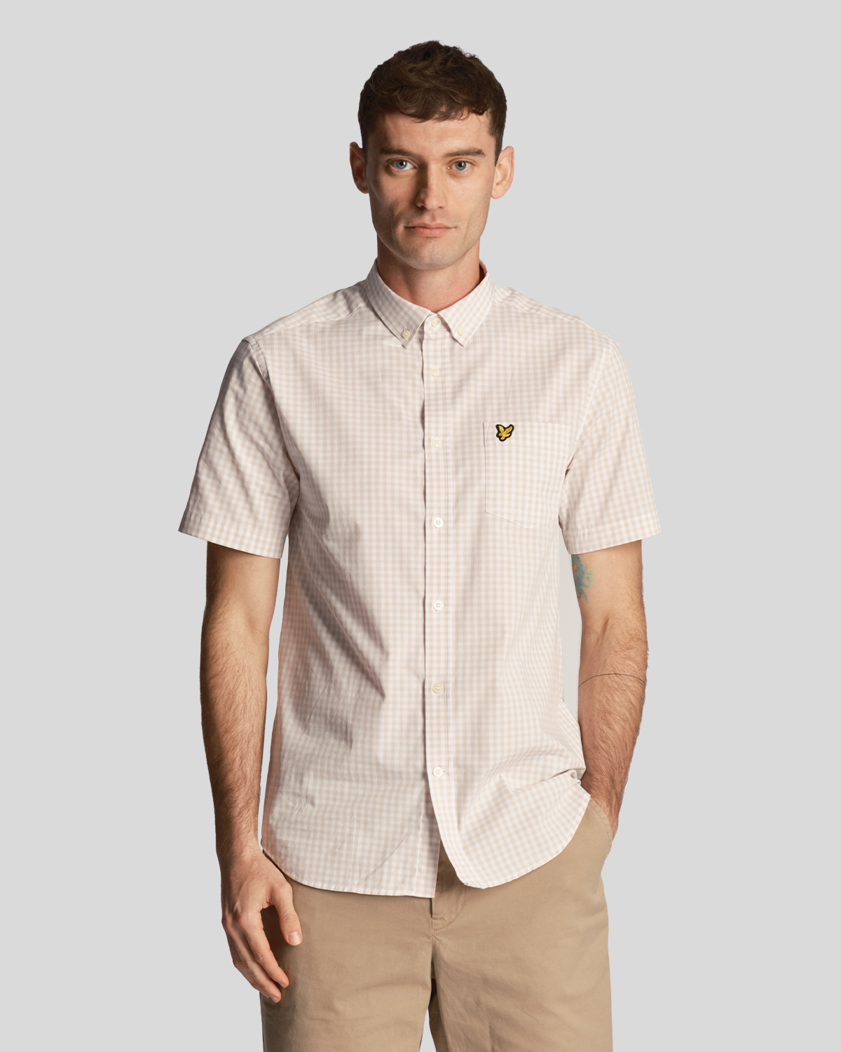 Lyle & Scott Overhemd Lange Mouw Lyle & Scott Chemise carreaux vichy Slim Fit