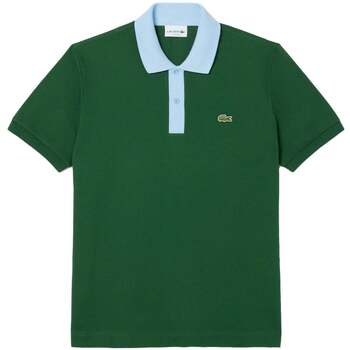 Lacoste T-shirt  Classic Fit Contrast Collar Polo Shirt Green/Blue