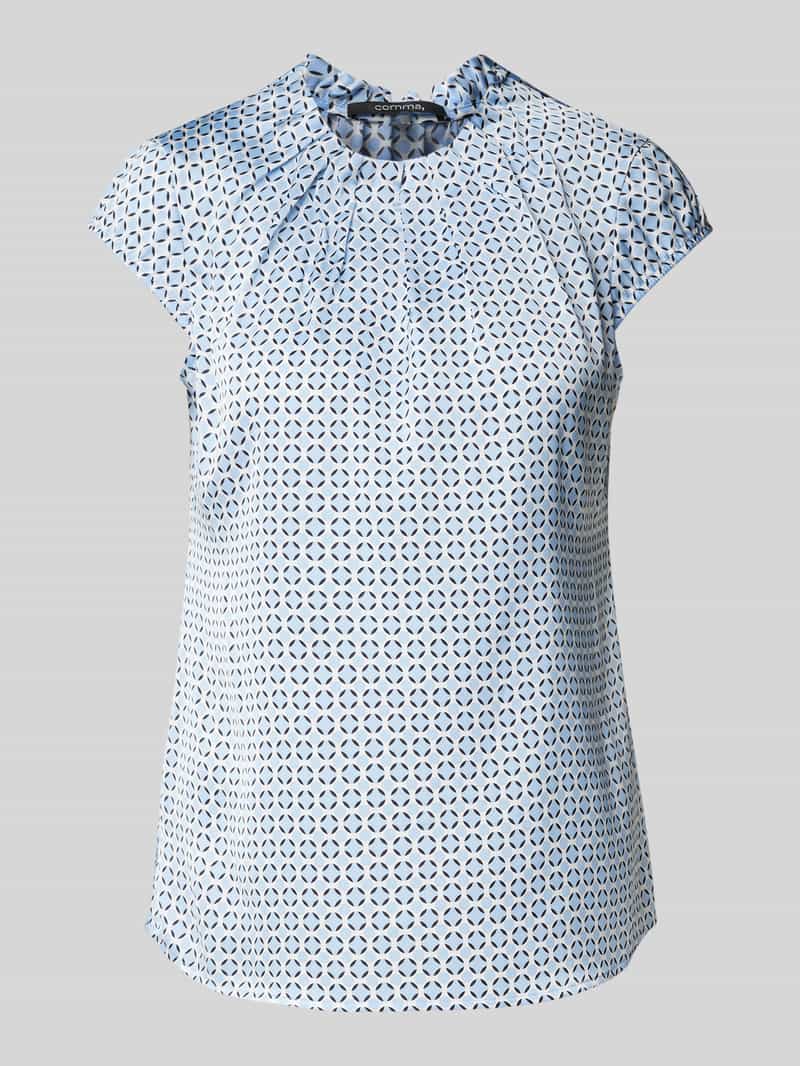 Comma Satijnen blouse met print all-over