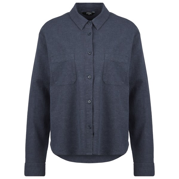 Stoic  Women's Hemp54 BjurholmSt. L/S Blouse - Blouse, blauw