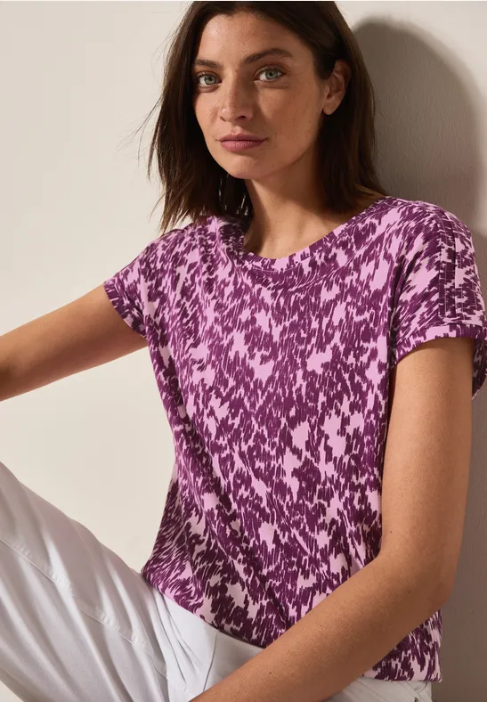 Cecil T-shirt met print all-over