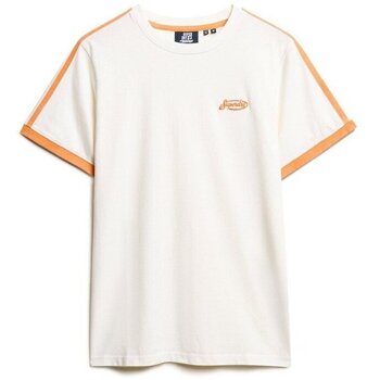 Superdry T-shirt Korte Mouw  T-shirt rétro à rayures et logo Essential