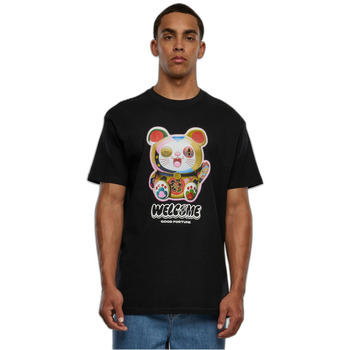 Mister tee T-shirt Korte Mouw  T-shirt oversize Welcome Cat Heavy