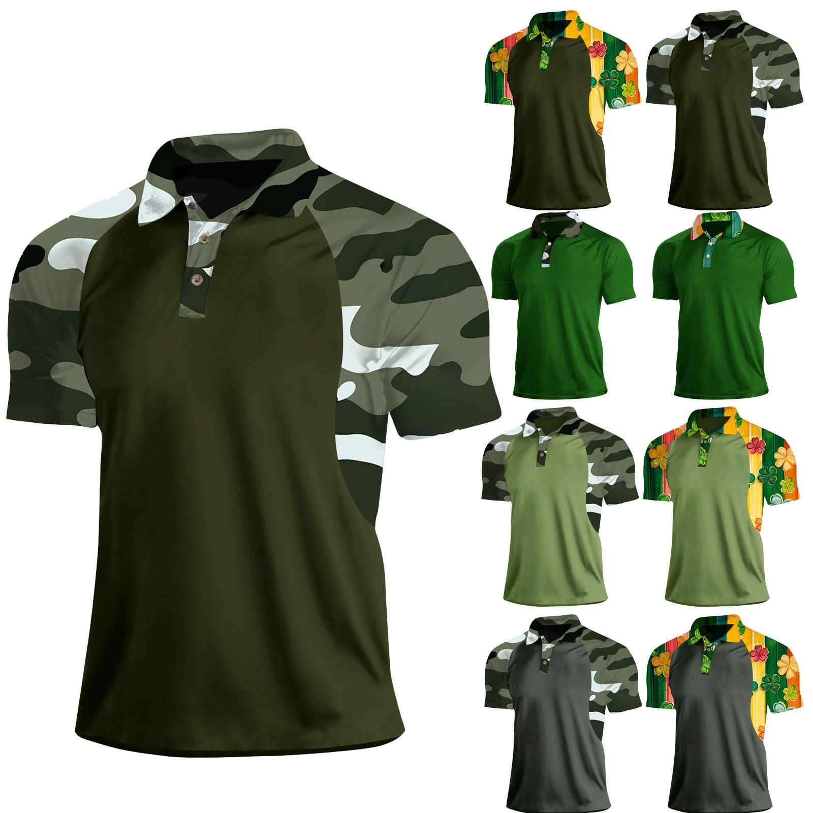 Molihua Heren Zomer T-shirt Camouflage Print Korte Mouw L