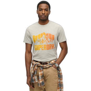 Superdry T-shirt Korte Mouw  T-shirt Mountain Rainbow