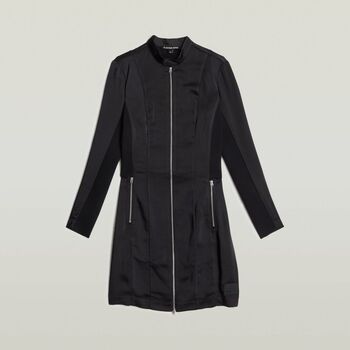 G-Star Raw Jurk  D25449-D414 MOTO FITTED DRESS-6484 BLACK