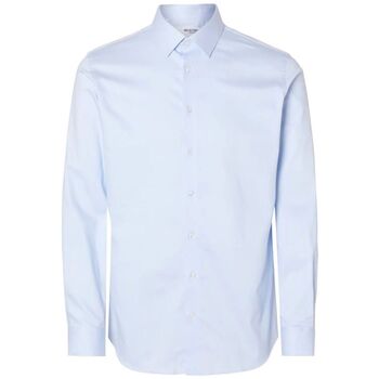 Selected Overhemd Lange Mouw  16092939 SLIM-PERFORMANCE-LIGHT BLUE MIXED WITH WHITE