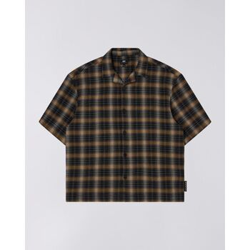 Edwin Overhemd Lange Mouw  I033451.1XB.67. SAGA-1XB.67 BLACK/YELLOW
