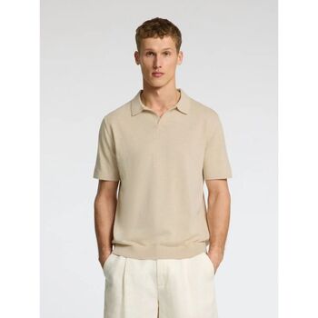 Selected T-shirt  16096197 MATTIS-OATMEAL