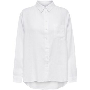 Only Overhemd  15259585 TOKYO LINEN SHIRT-BRIGHT WHITE