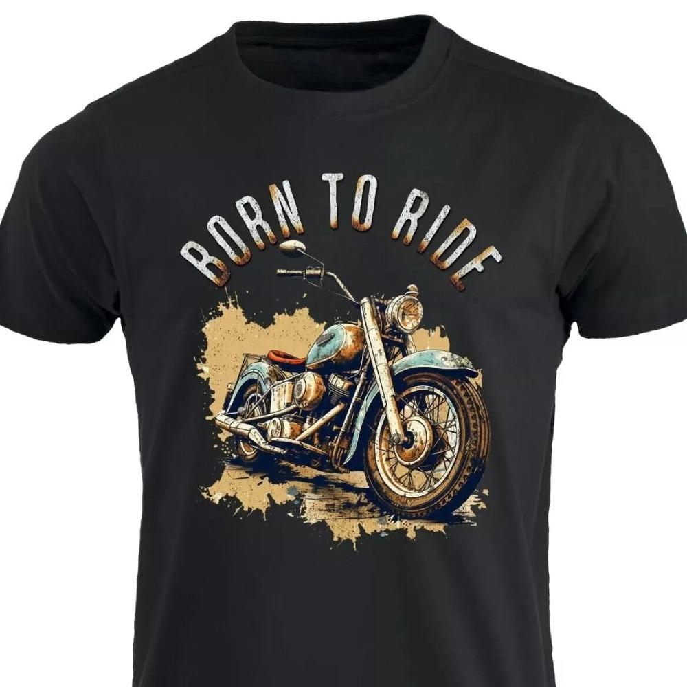 Comfortable season Natuurlijk fietser T-shirt Motorfiets T-shirt Motorfiets Fiets Helikopter Café Race Zomer Mannen Vrouwen S