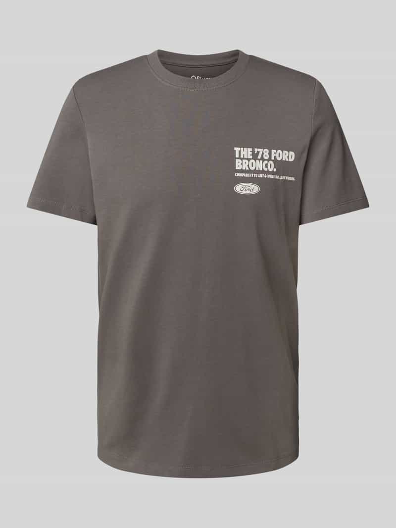 S.Oliver T-shirt met grote print op de rug