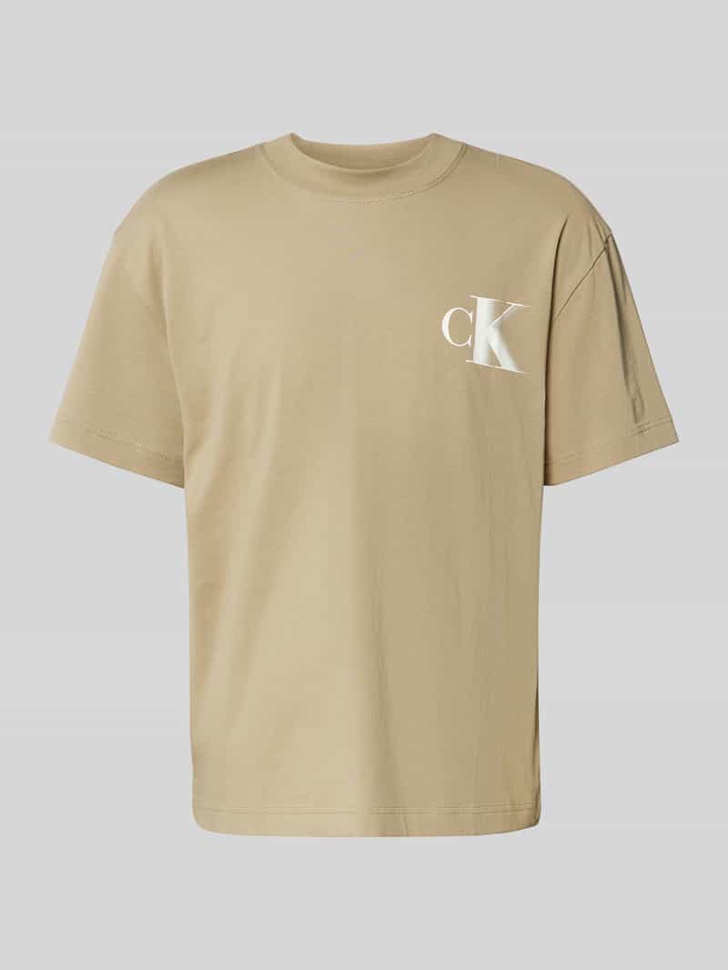 Calvin Klein T-shirt BOLD CK TEE met groot logo op de rug
