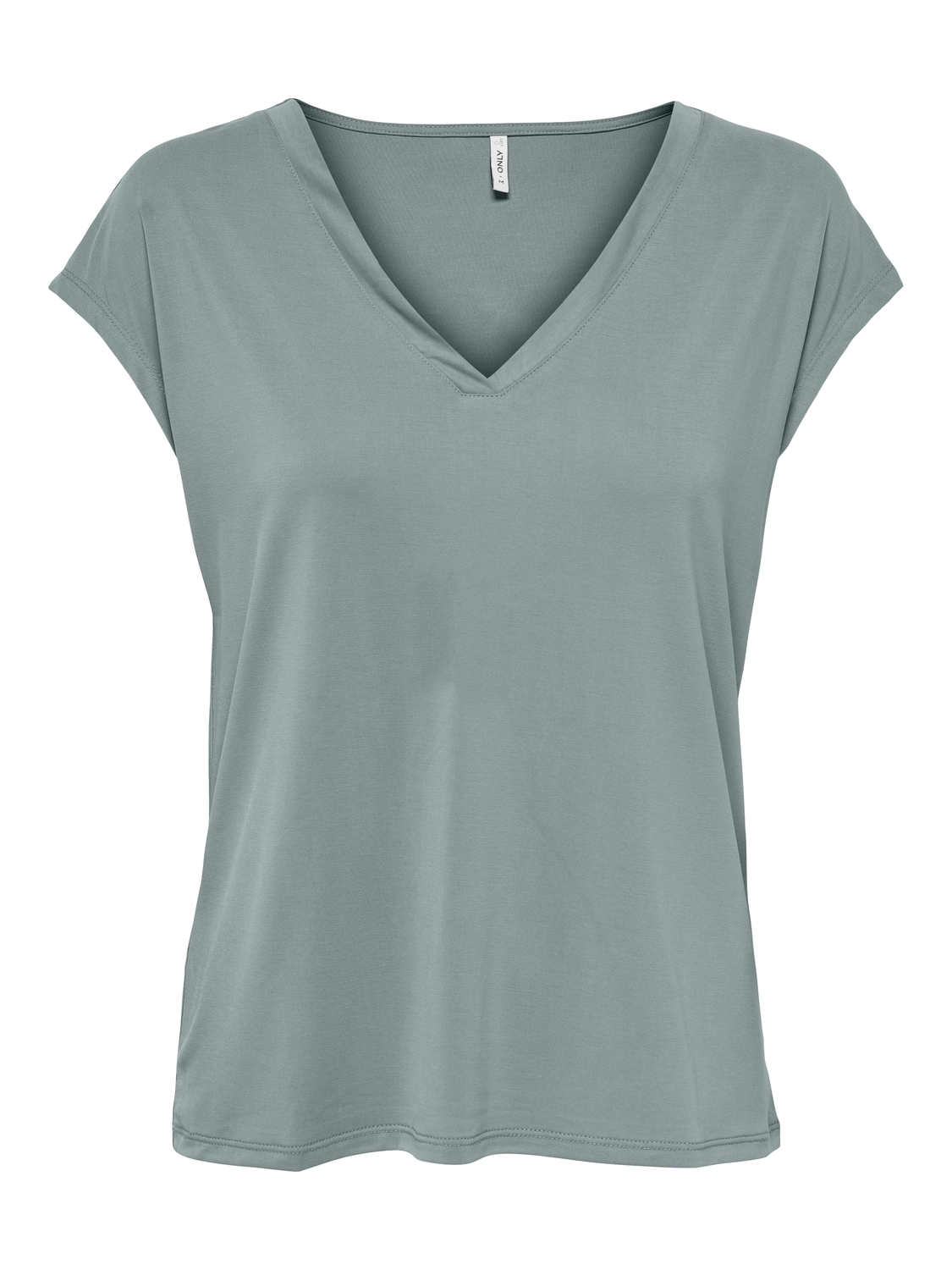 Only Shirt met V-hals ONLFREE S/S MODAL V-NEC TOP BOX JRS NOOS