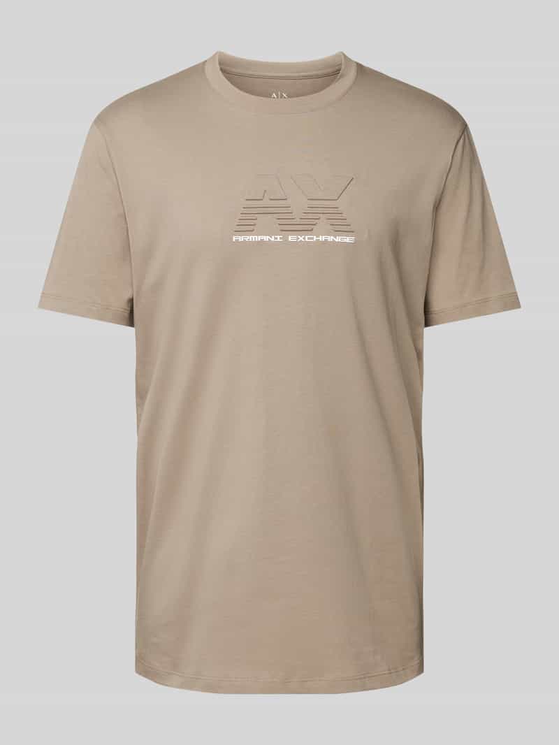BOSS GREEN T-shirt Tee Rib met logo aan de hals