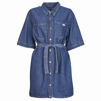 Calvin Klein Jeans Korte Jurk  LINEN BOXY BELTED SHIRT DRESS