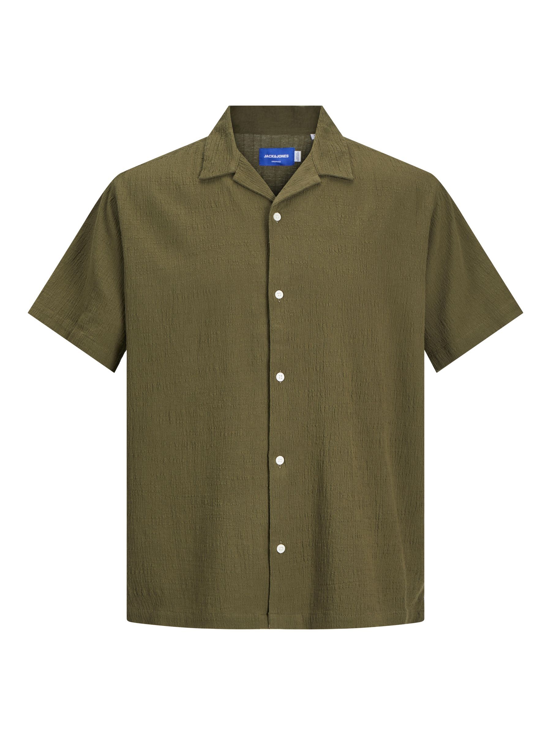 Jack & Jones Overhemd met korte mouwen JORLUKE CRINKLE RESORT SHIRT SS SN