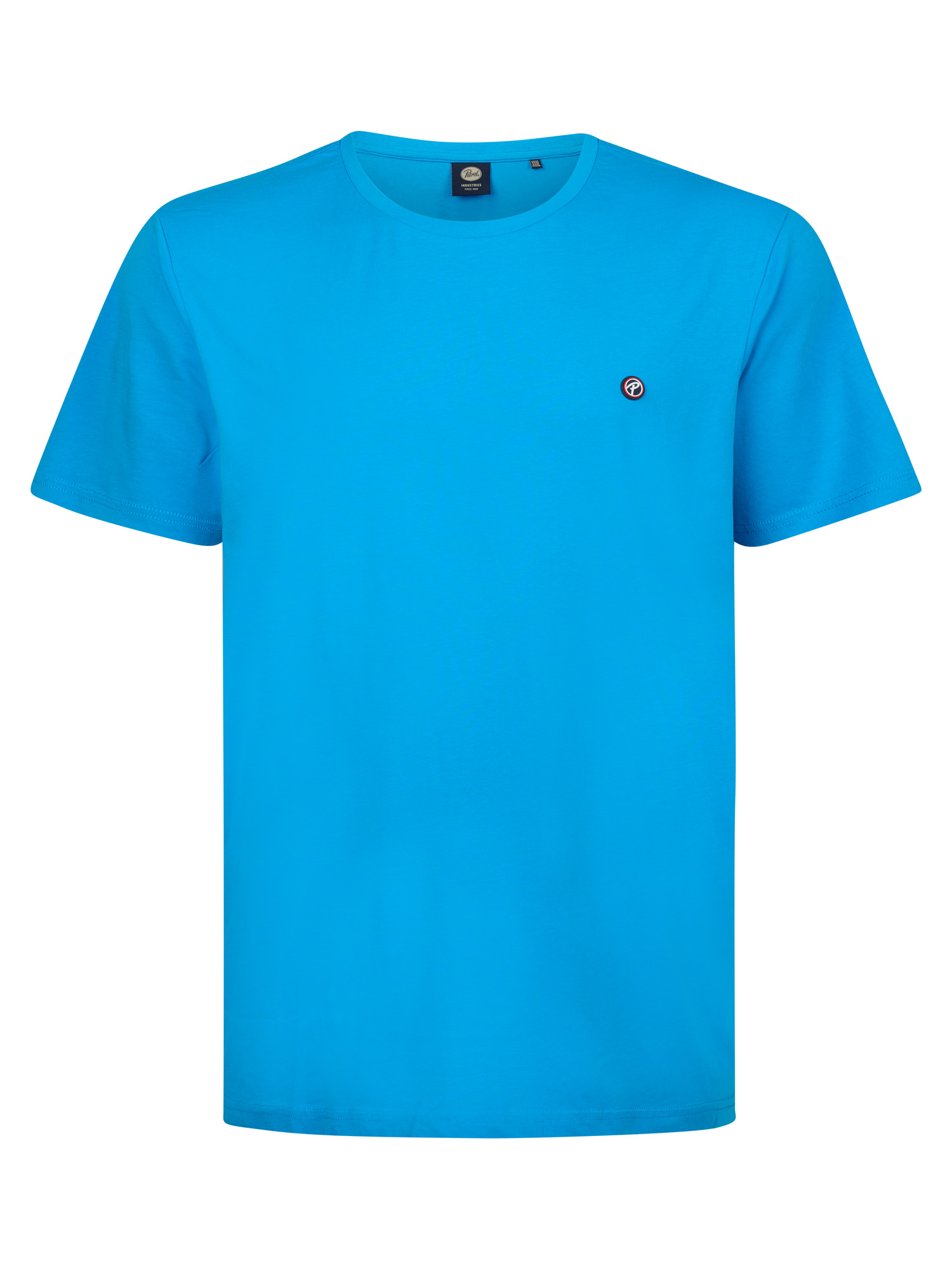 Petrol Industries Shirt met ronde hals met geborduurd logo