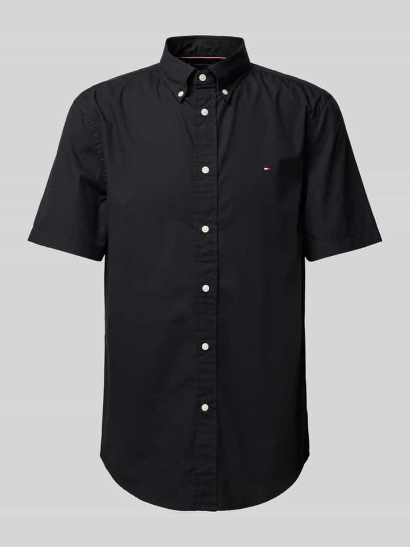 Tommy Hilfiger Overhemd met korte mouwen FLEX POPLIN SOLID S/S SHIRT
