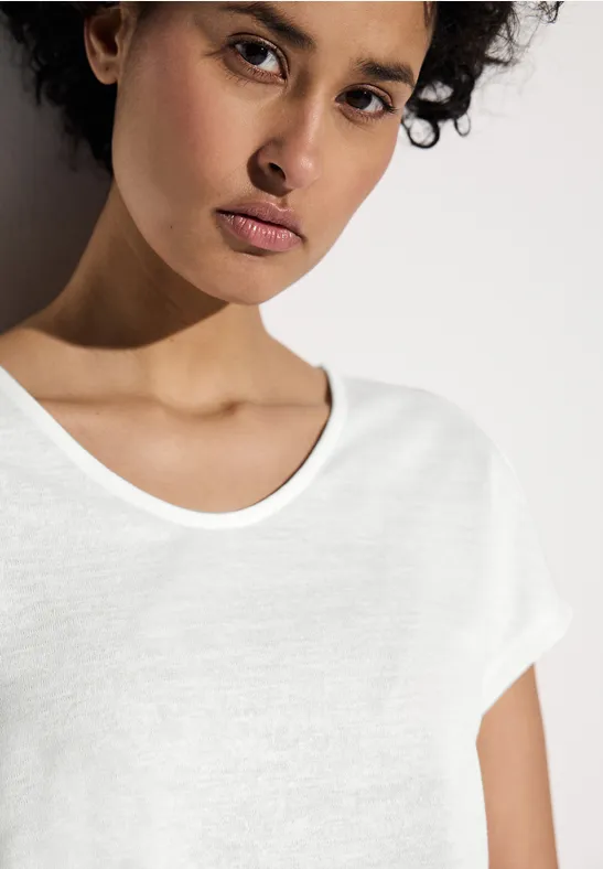STREET ONE Shirttop met splitjes opzij