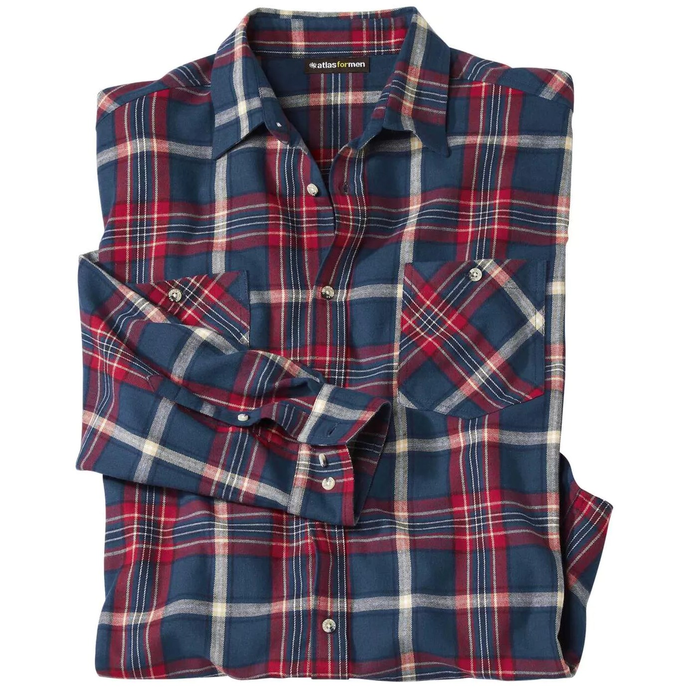 Atlas For Men Heren geruit flannel shirt