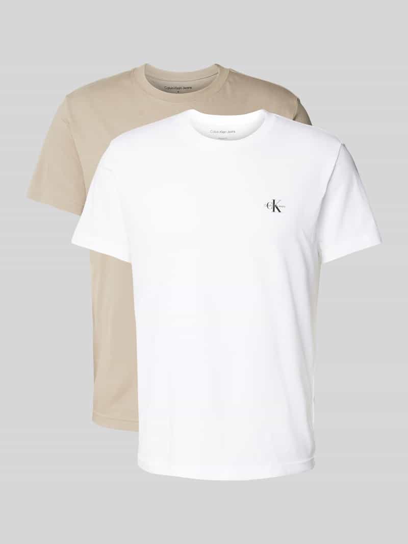 Calvin Klein T-shirt 2 PACK MONOLOGO T-SHIRT (Set van 2)