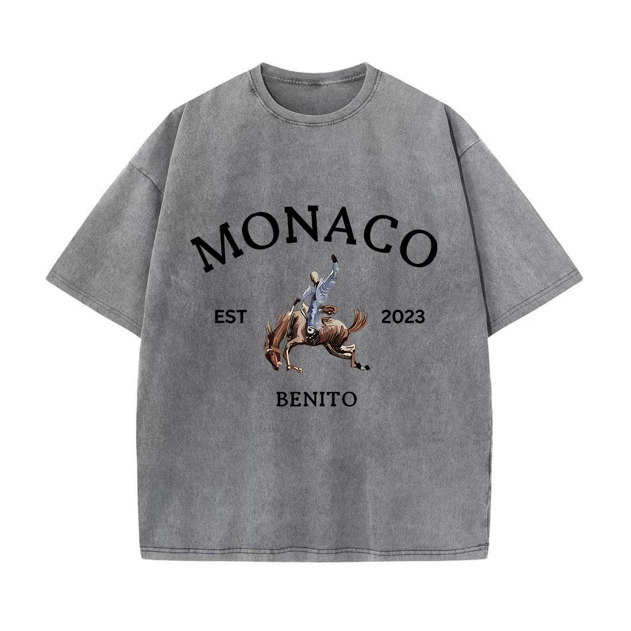 Vintage Washed T Shirt Star Top Bad Bunny nieuw album Nadie Sabe Lo Que Va Pasar Manana T-shirt Heren Grunge Street Large Retro Washed Vintage T-shirt S