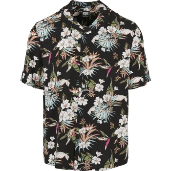 Urban Classics Overhemd Lange Mouw  Chemise viscose aop resort-grandes tailles