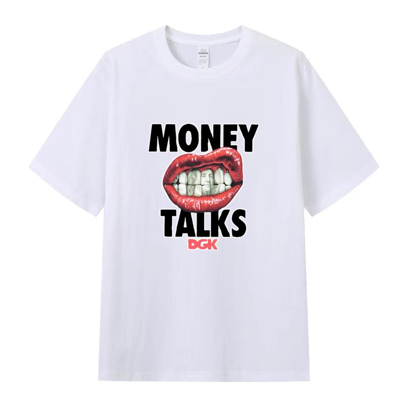 Nomi Zomer Heren T-shirt Hoge Kwaliteit Katoen Korte Mouwen Print T-shirt Dames T-shirt Mode Sport Shirt Casual Jogging Top S zwart