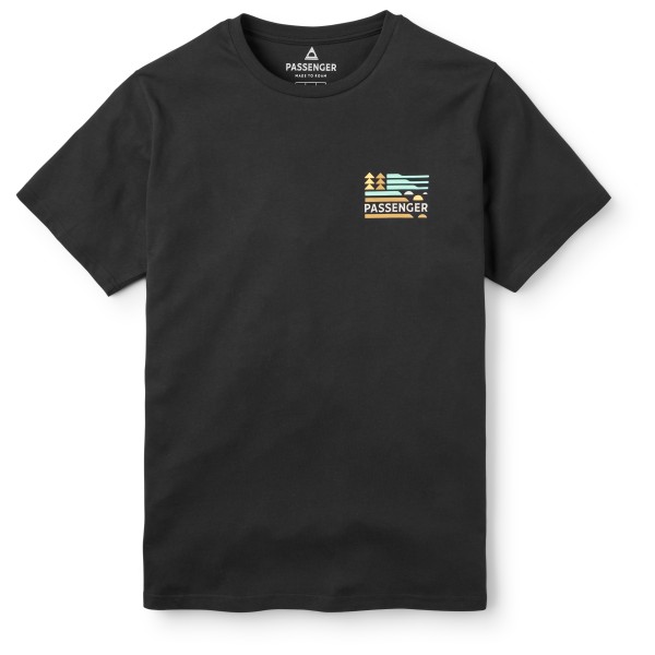 Passenger  Cutout Organic Cotton T-Shirt - T-shirt, zwart