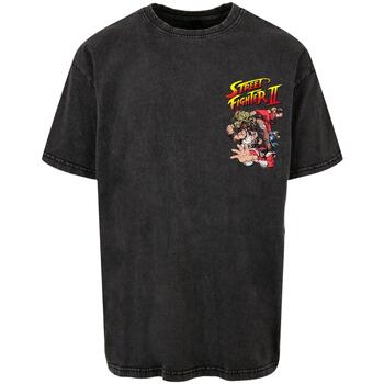 Merchcode T-shirt Korte Mouw  T-shirt oversize Streetfighter II Roster