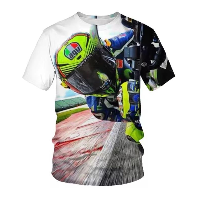 Forever Men Zomer en Zomer Hot Selling Ronde Hals Motorfiets Jeugd 3D Geprint Heren T-shirt Dagelijks Casual Gepersonaliseerde Trendy Top 6XL