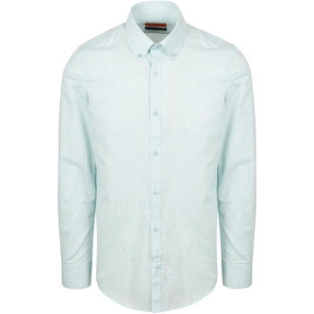 Suitable Overhemd Lange Mouw  Overhemd Cotton Slub Lichtgroen