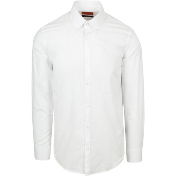 Suitable Overhemd Lange Mouw  Overhemd Cotton Slub Wit