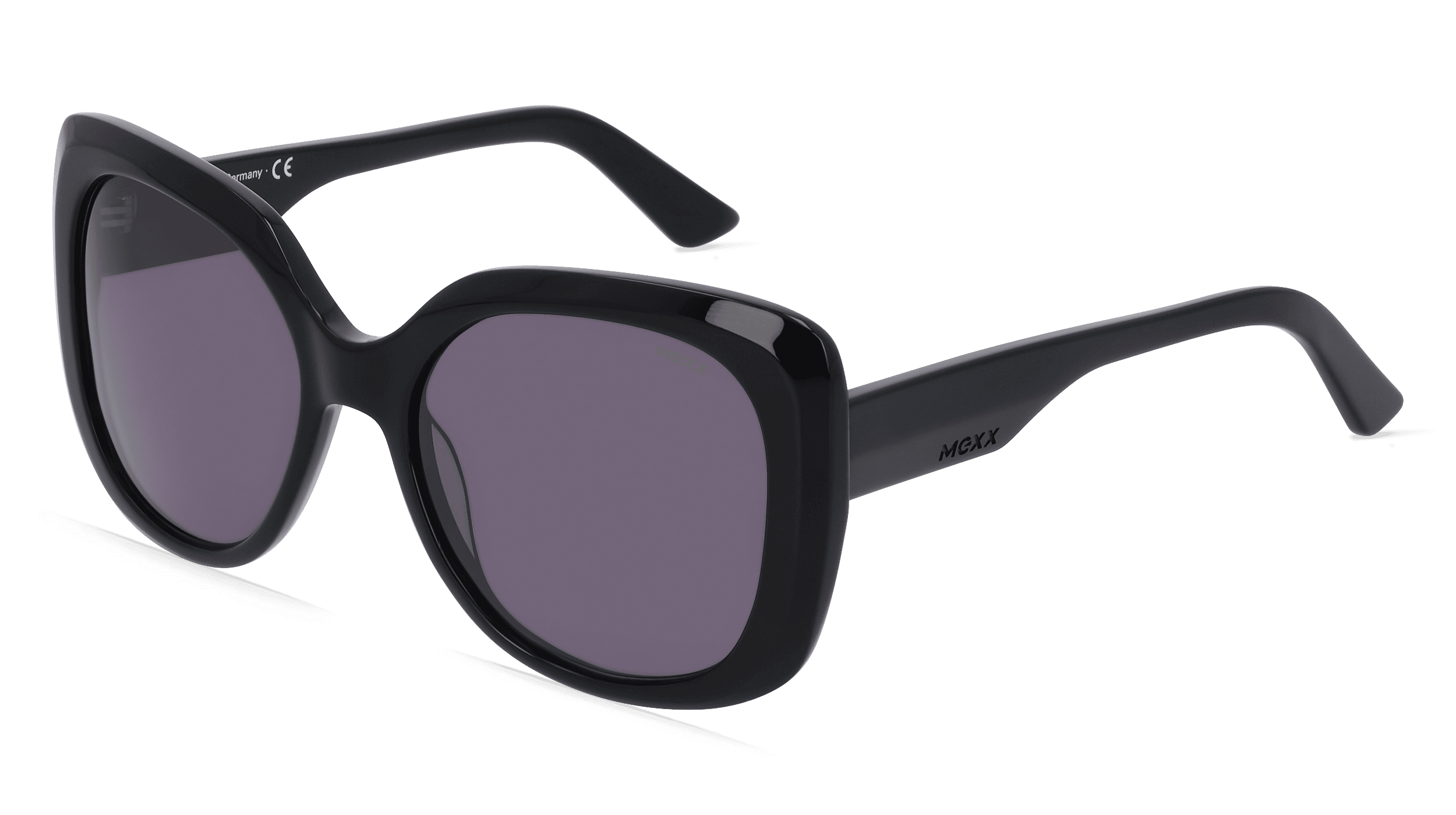 MEXX EYES 6513 Vrouwen Zonnebril, Zwart glanzend