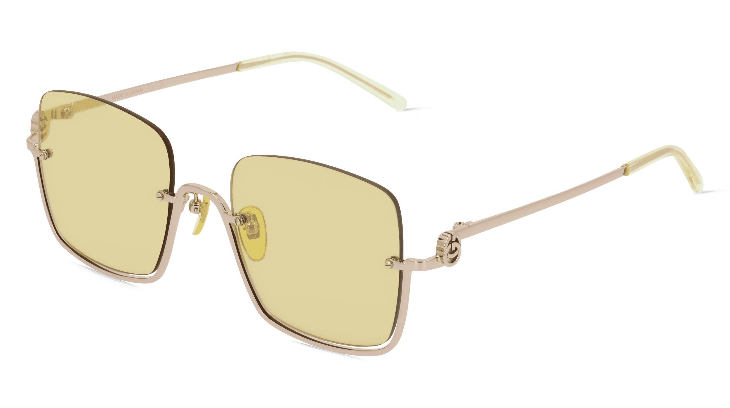 GUCCI GG1279S Vrouwen Zonnebril, Goud licht