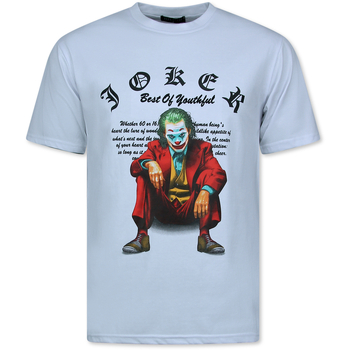 True Rise T-shirt Korte Mouw  Joker Print Oversized Grappig