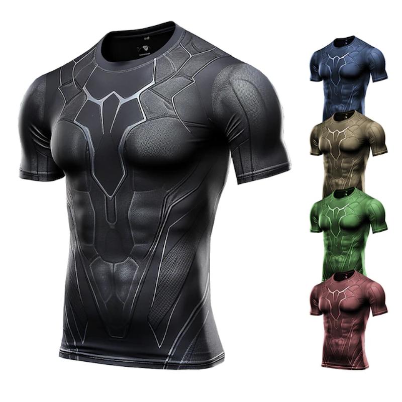 Laoxu Nieuw Heren Hardloopshirt Onderstukken Atletisch Casual Ademend Vochtafvoerend T-shirt Gym Workout Zacht Korte Mouw Sportkleding XXXL rood